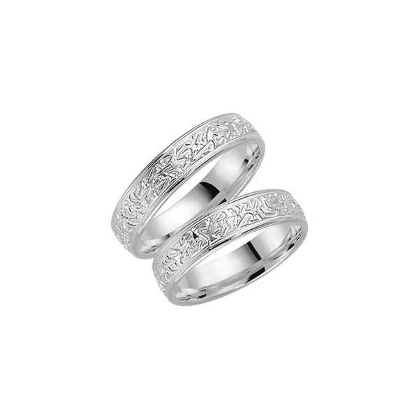 270-5 White Gold - Wedding & engagement rings - Schalins - Scandinavian design - Nordic Spectra