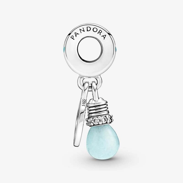 Fluoreszierende Glühbirne Doppelter Charm-Anhänger von PANDORA, Schneller Versand - Nordicspectra.de