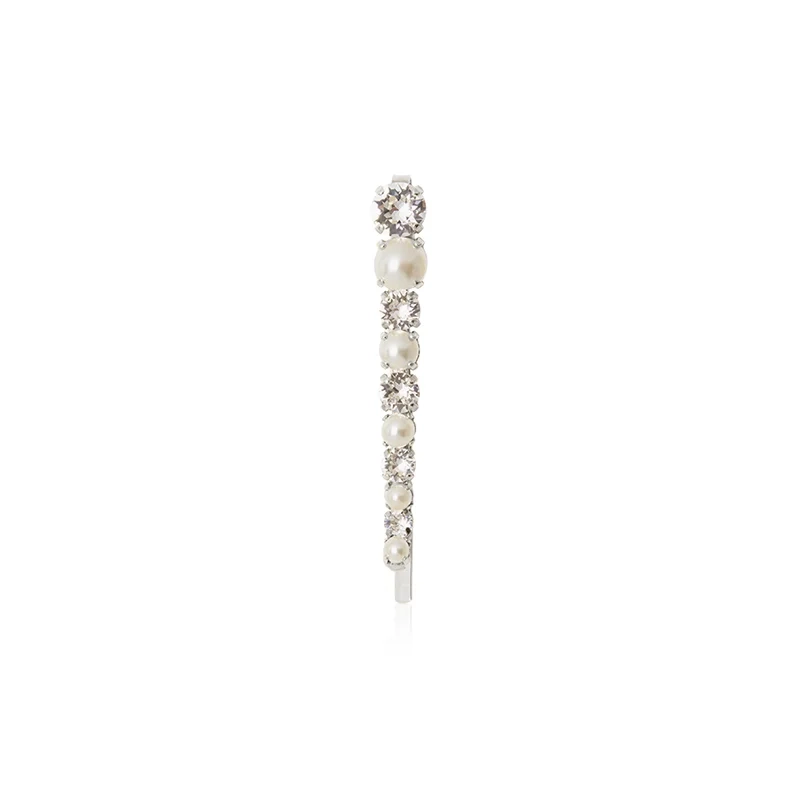 Promise Hairpin Rhodium Crystal