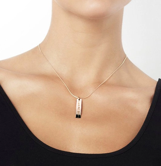 Carpe Diem Pendant Gold - Efva Attling halsband - Snabb frakt & paketinslagning - Nordicspectra.se