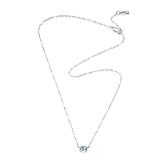 Love Bead Necklace Silver - Topaz von Efva Attling, Schneller Versand - Nordicspectra.de
