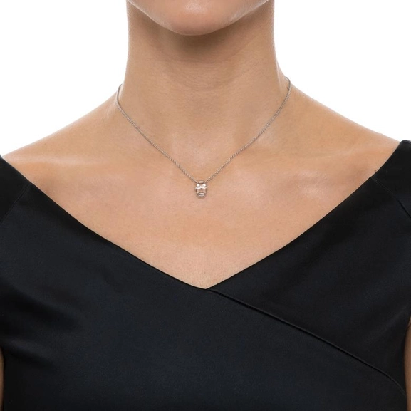 Little Bend Over Necklace - Morganite White Gold von Efva Attling, Schneller Versand - Nordicspectra.de