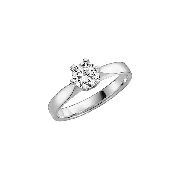 Donau 0.75 White Gold - Wedding & engagement rings - Schalins - Scandinavian design - Nordic Spectra