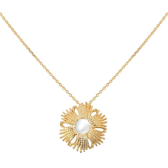 Gatsby Pearl Brosch/Pendant Gold -CU Jewellery - Snabb frakt & paketinslagning - Nordicspectra.se