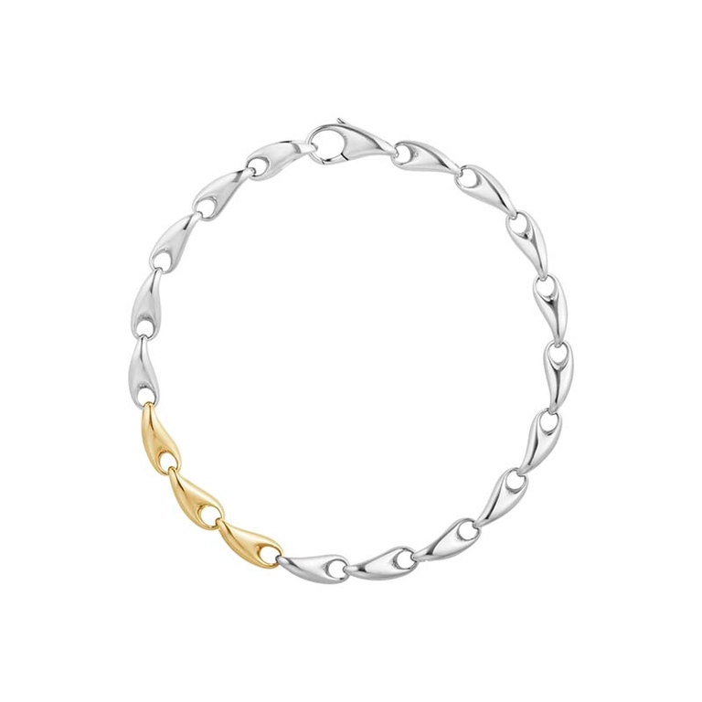 Reflect Smalt Armband Silver/Guld - Georg Jensen örhängen - Snabb frakt & paketinslagning - Nordicspectra.se