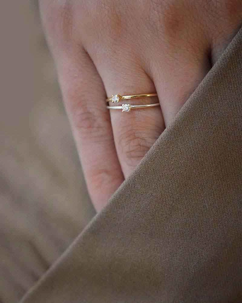 Diamond Sky Drop Ring Gold - Drakenberg Sjölin Ringar - Snabb frakt & paketinslagning - Nordicspectra.se