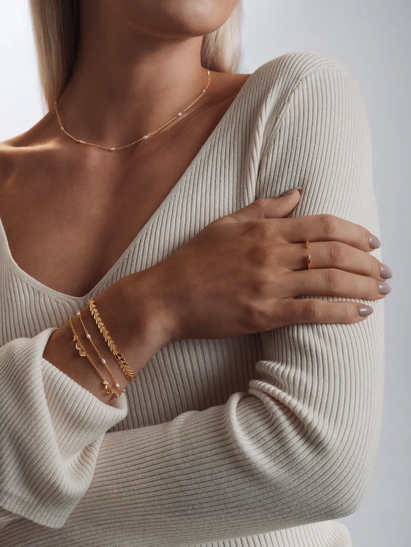 Treasure Multi Pearl Necklace Gold - Syster P - Snabb leverans & Gratis paketinslagning - Nordic Spectra