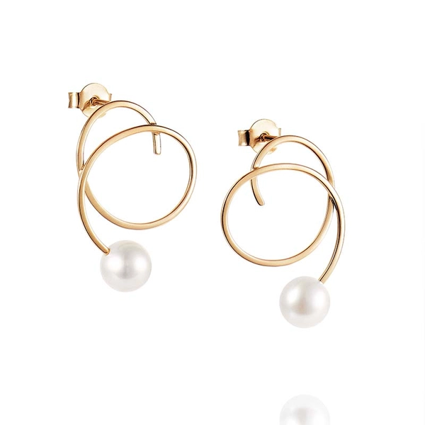 Little Curly Pearly Ear Gold - Efva Attling - Skandinaviska Designsmycken - Nordic Spectra