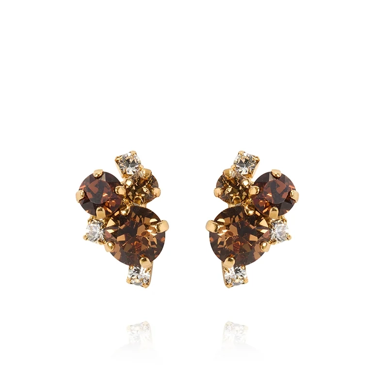 Caroline Svedbom - Molly Earrings Gold Recreated Topaz Combo