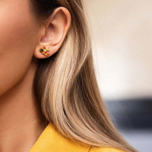 Tessa Earrings Gold Pomelo Combo - Caroline Svedbom - Nopea toimitus ja lahjapakkaus - Nordic Spectra