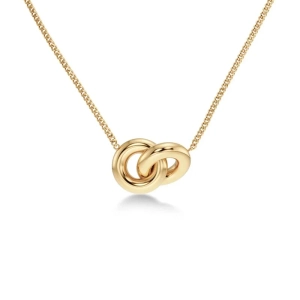 Chunky Eternal Necklace i 14K guldpläterat stål med justerbar längd 42-45 cm