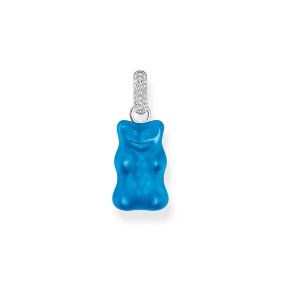 HARIBO Hängsmycke Blå Gummibjörn med Glittrande Stenar - Thomas Sabo - Snabb leverans & paketinslagning - Nordic Spectra