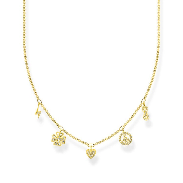 Halsband med Symboler Guld - Thomas Sabo halsband - Snabb frakt & paketinslagning - Nordicspectra.se