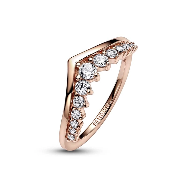 Pandora Timeless Wish Floating Pavé Ring Rosé - PANDORA - Suuri valikoima & ilmainen lahjapaketointi - Nordicspectra.fi