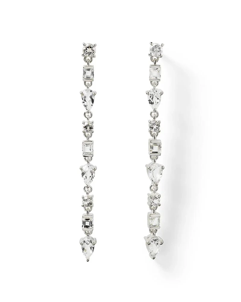 Pam Long Earrings Silver - Syster P - Beliebter Schmuck für alle Gelegenheiten