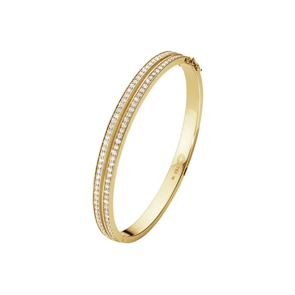 Halo Armring 18K Guld med Diamanter - Georg Jensen armband - Snabb frakt & paketinslagning - Nordicspectra.se