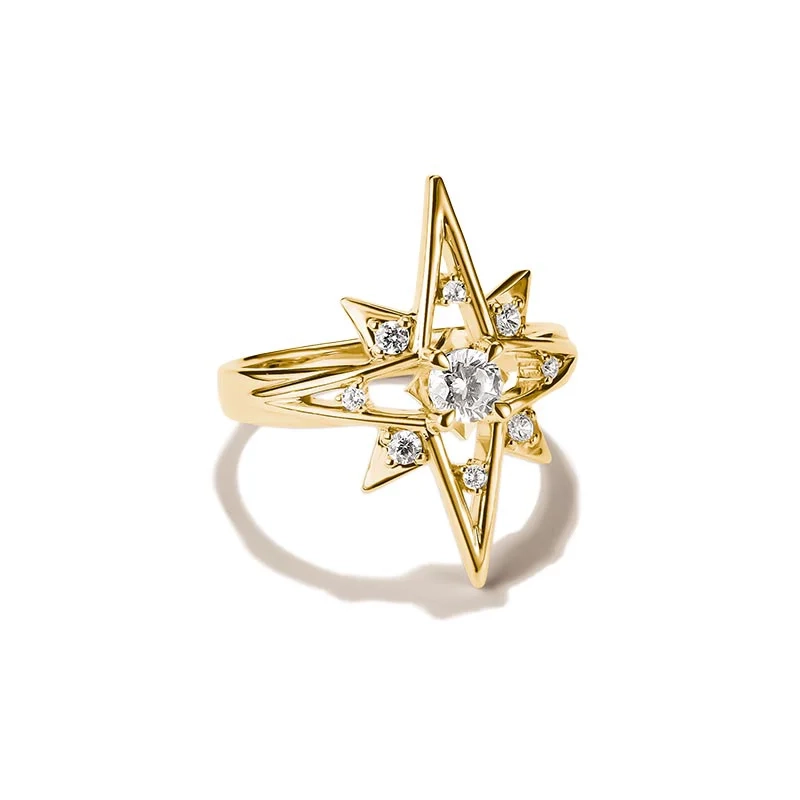Thomas Sabo - Stor Stj&auml;rna Ring Guld