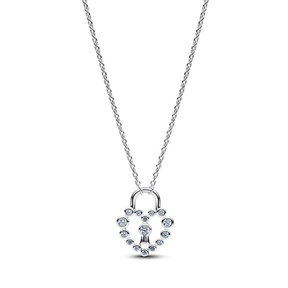 Anhänger aus Sterlingsilber mit funkelnden Zirkoniasteinen