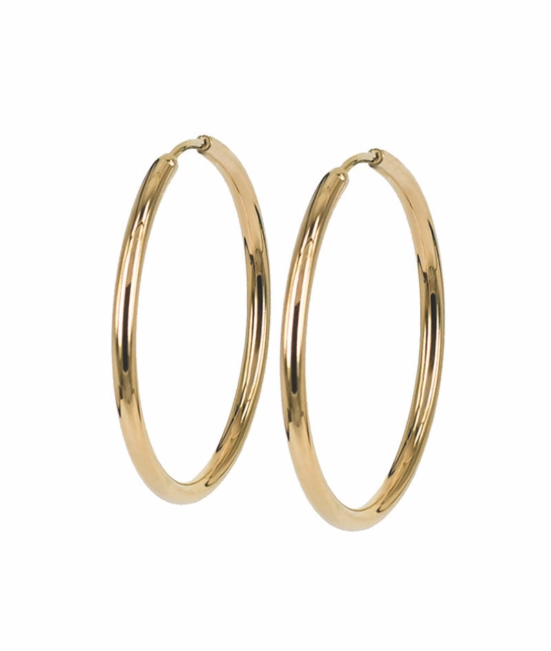 MAXI Örhängen 40 mm Guld - Astrid & Agnes - Snabb frakt & paketinslagning - Nordicspectra.se