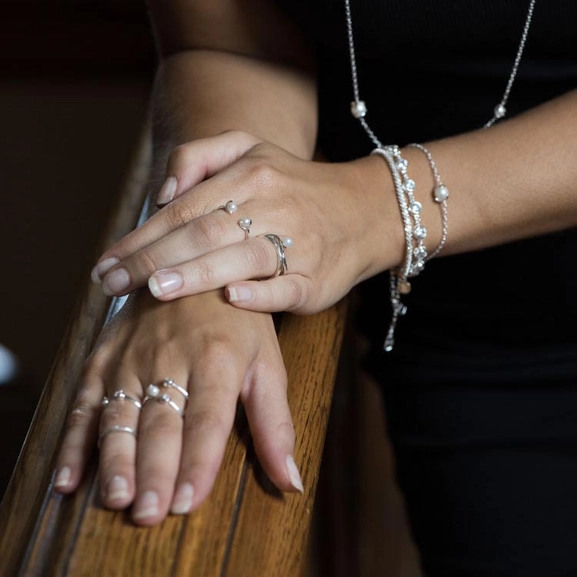 One Pearl Ring Silver -CU Jewellery - Snabb frakt & paketinslagning - Nordicspectra.se