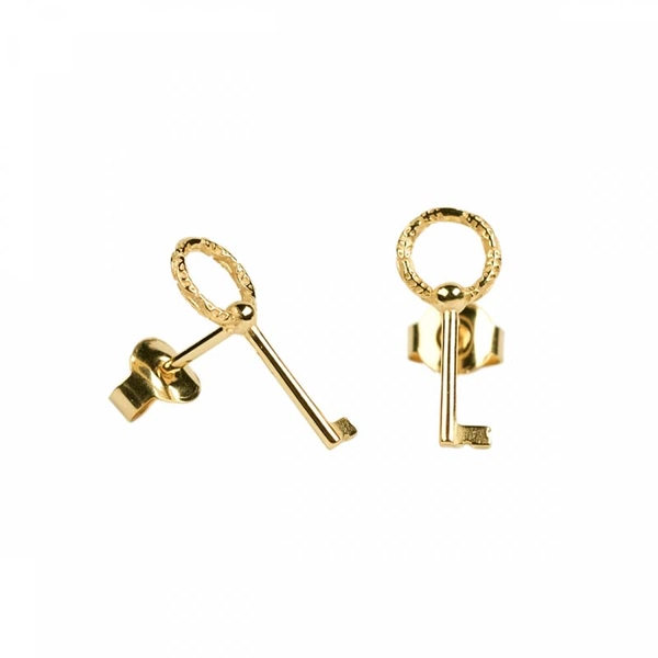 Key Pin Earrings Gold - Emma Israelsson - Snabb frakt & paketinslagning - Nordicspectra.se