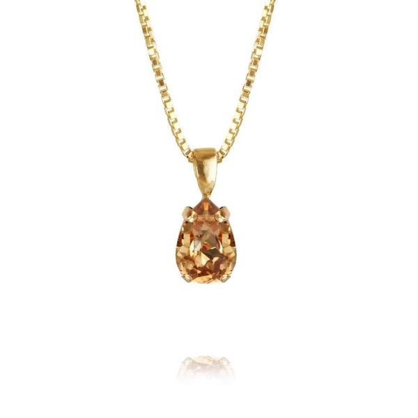 Petite Drop Necklace Gold Light Colorado Topaz - Caroline Svedbom - Snabb frakt & paketinslagning - Nordicspectra.se