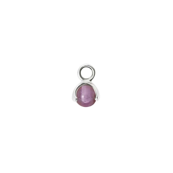 Letters Stone 2 Amethyst Pendant Silver -CU Jewellery - Snabb frakt & paketinslagning - Nordicspectra.se
