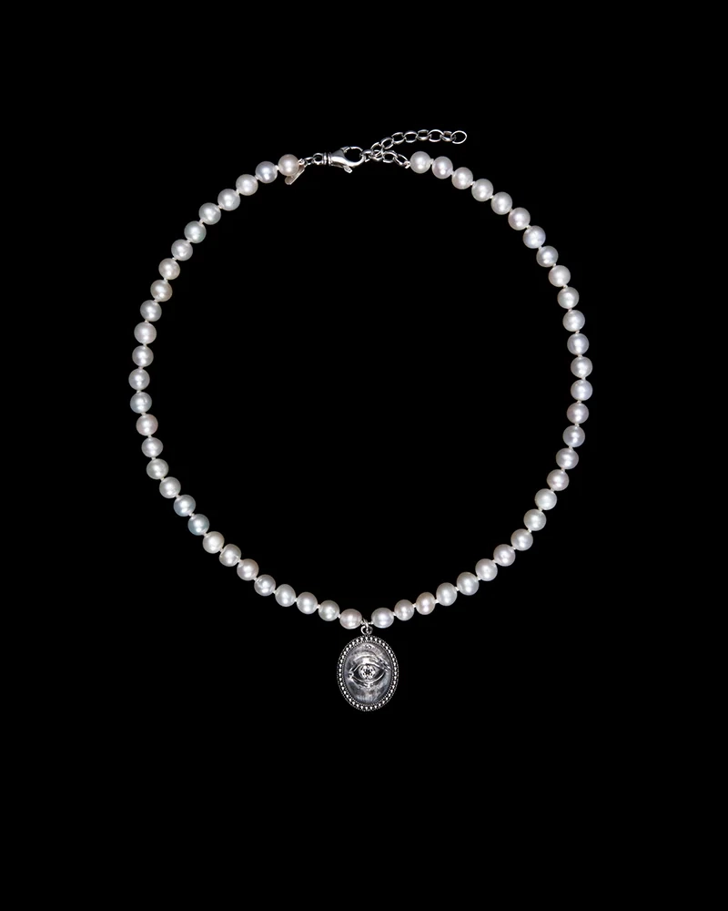 Lover's Eye Pearl Strand Necklace - Maria Nilsdotter - Schmuck im skandinavischen Design - Nordic Spectra