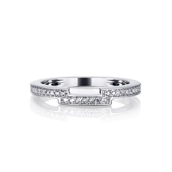 Deco Thin Ring White Gold - Efva Attling ringar - Snabb frakt & paketinslagning - Nordicspectra.se