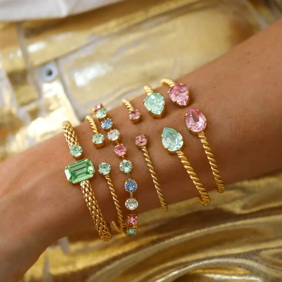 Mini Drop Bracelet Gold Light Rose - Caroline Svedbom - Snabb frakt & paketinslagning - Nordic Spectra