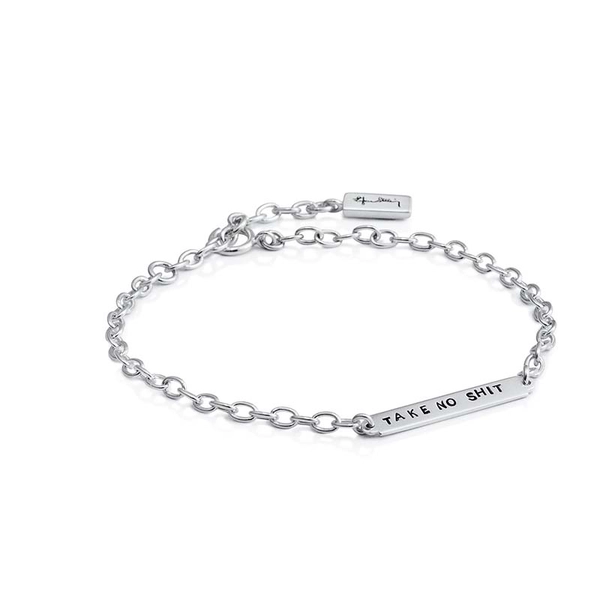 Power Plates Bracelet - Take No Shit - Efva Attling - Suuri valikoima & ilmainen lahjapaketointi - Nordicspectra.fi