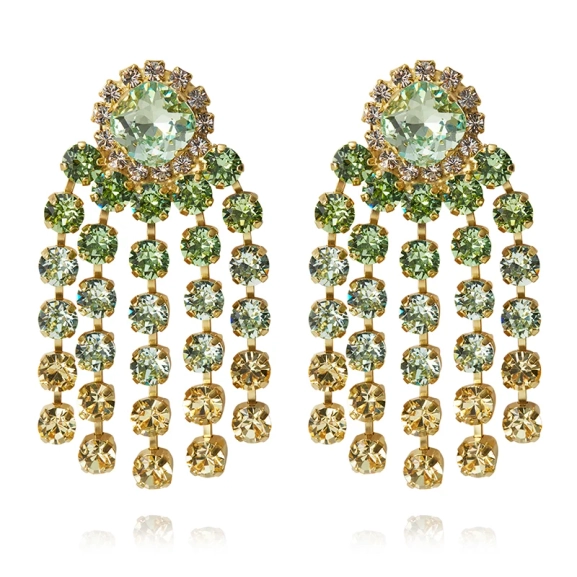 Rafaela Earrings Gold Lime Combo - Caroline Svedbom - Nopea toimitus ja lahjapakkaus - Nordic Spectra
