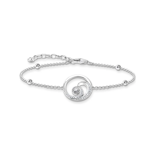 Armband Welle Mit Steinen Silber von Thomas Sabo, Schneller Versand - Nordicspectra.de