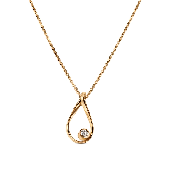 Eternal Flow Necklace Gold 0,15 ct Diamond von Nordic Spectra, Schneller Versand - Nordicspectra.de