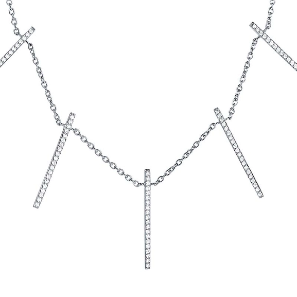 Starline & Stars Collier White Gold von Efva Attling, Schneller Versand - Nordicspectra.de
