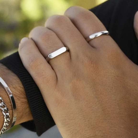 Charlie Signet Ring Steel - Edblad - Snabb leverans - Gratis paketinslagning