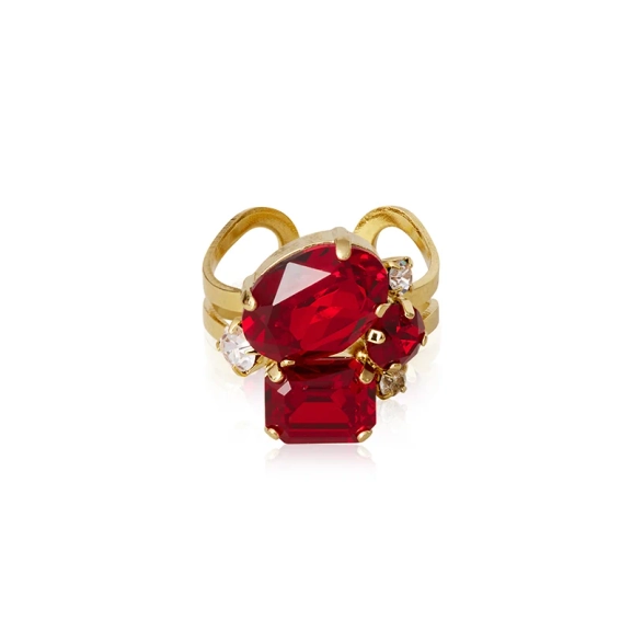 Mini Carolina Ring Gold Siam - Caroline Svedbom - Snabb frakt & paketinslagning - Nordic Spectra