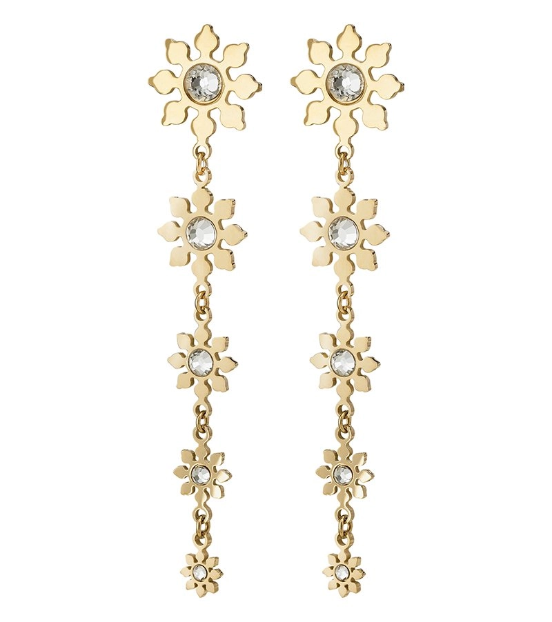 Snowflake Earrings Gold - Edblad - Snabb frakt & paketinslagning - Nordicspectra.se