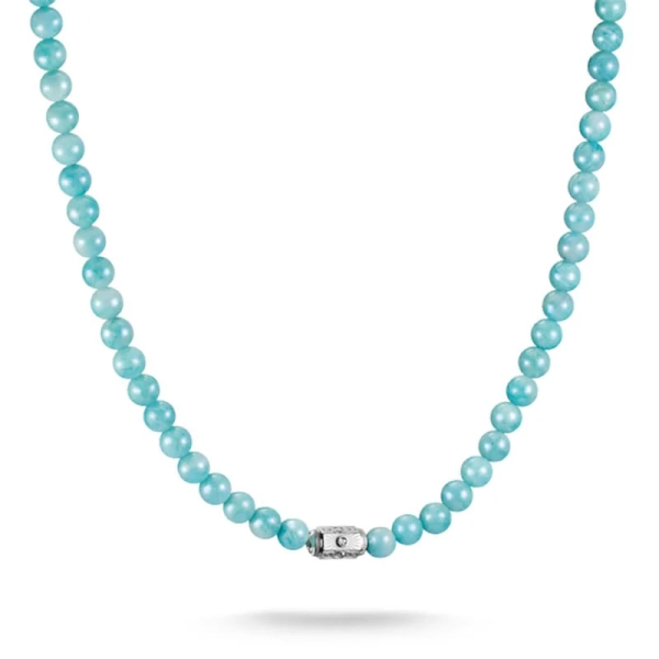 Amazonit Beads Elyndra Halsband från Thomas Sabo i silver med amazonitstenar