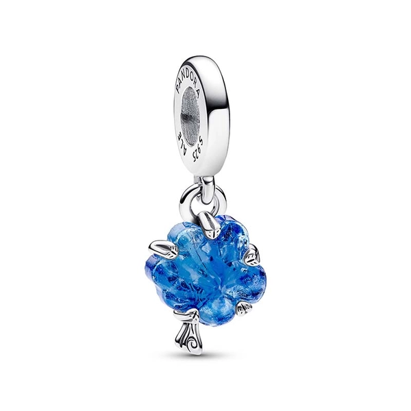 Blauer Murano-Glas Stammbaum Charm-Anhänger von PANDORA, Schneller Versand - Nordicspectra.de