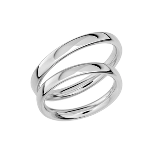 SR1017-3 Platina - Vigsel- & förlovningsringar - Schalins - Fri storleksändring* - Nordic Spectra