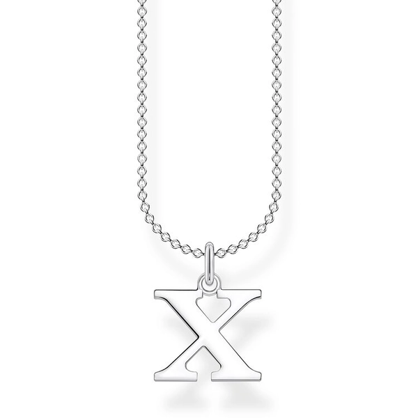 Kette Buchstabe Silber - X von Thomas Sabo, Schneller Versand - Nordicspectra.de
