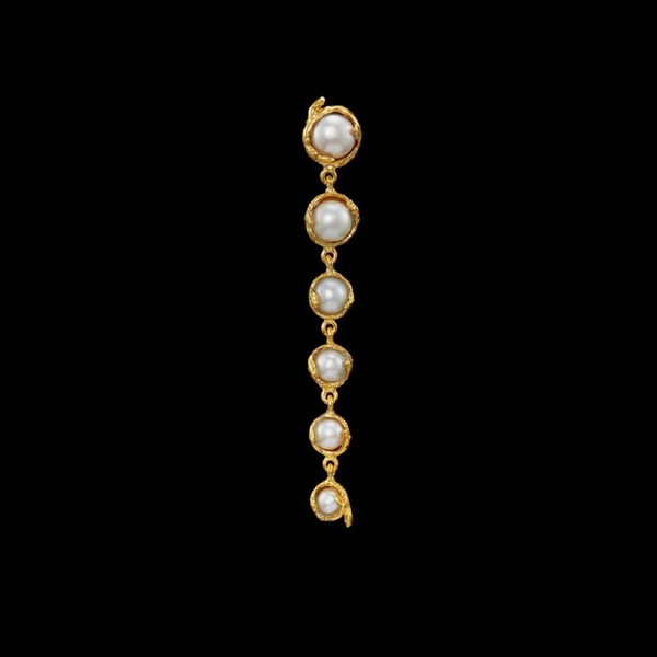 Dew Drop Pearl Multi Earring Gold - Maria Nilsdotter - Schmuck im skandinavischen Design - Nordic Spectra