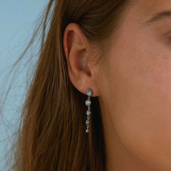 Dew Drop Earrings Multi Aqua Steel - Edblad - Snabb frakt & paketinslagning - Nordicspectra.se