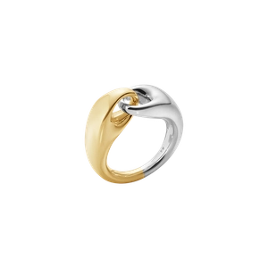 Reflect Ring Stor Silver/Guld - Georg Jensen örhängen - Snabb frakt & paketinslagning - Nordicspectra.se