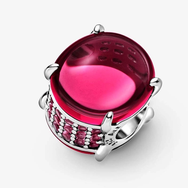 Fuchsia Rose Oval Cabochon Berlock - PANDORA - Snabb frakt & paketinslagning - Nordicspectra.se