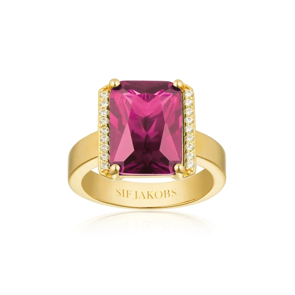 Roccanova Altro Grande Ring i rosa guld med gnistrande cubic zirconia