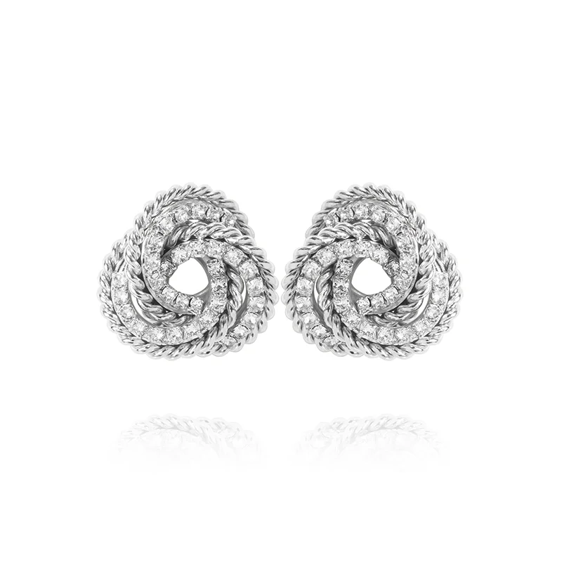 Caroline Svedbom - Juliette Earrings Rhodium Crystal