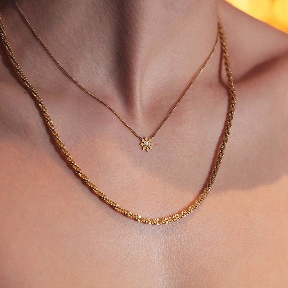 Snowflake Necklace Steel - Edblad - Snabb frakt & paketinslagning - Nordicspectra.se