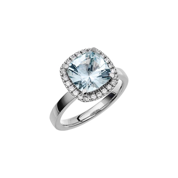 Fairytale 11 Aquamarine White Gold - Wedding & engagement rings - Schalins - Scandinavian design - Nordic Spectra